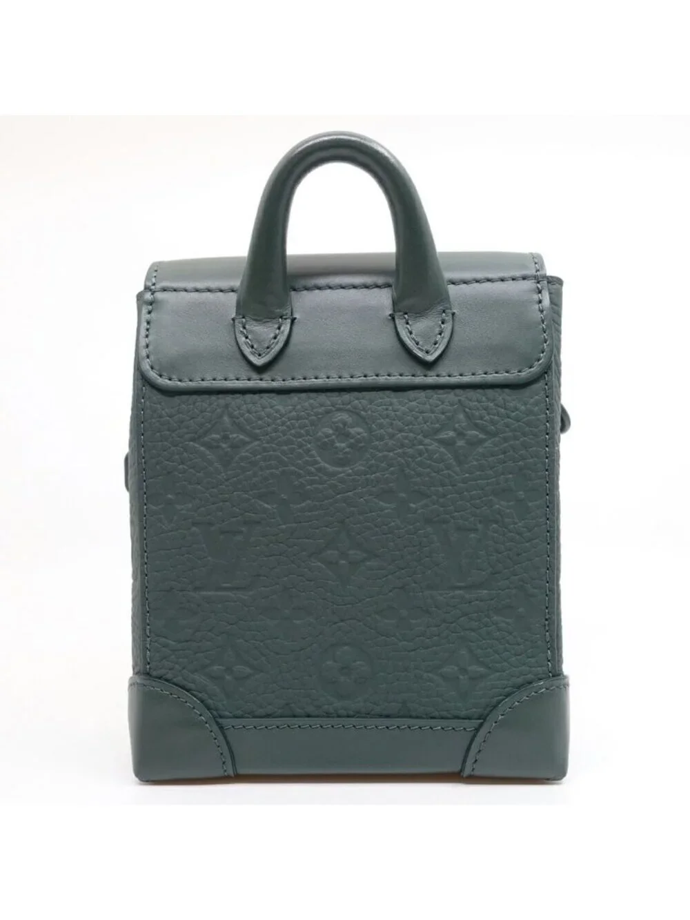 Louis Vuitton Nano Steamer Monogram Taurillon Vert Fonce Shoulder